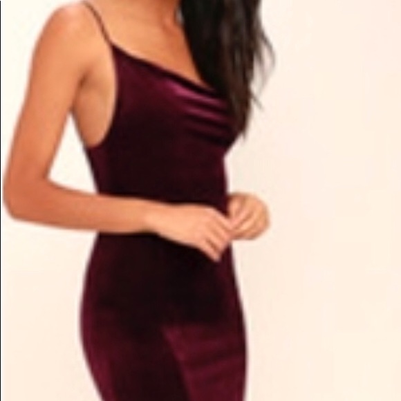 Lulus Maxi Velvet Dress - Picture 1 of 5